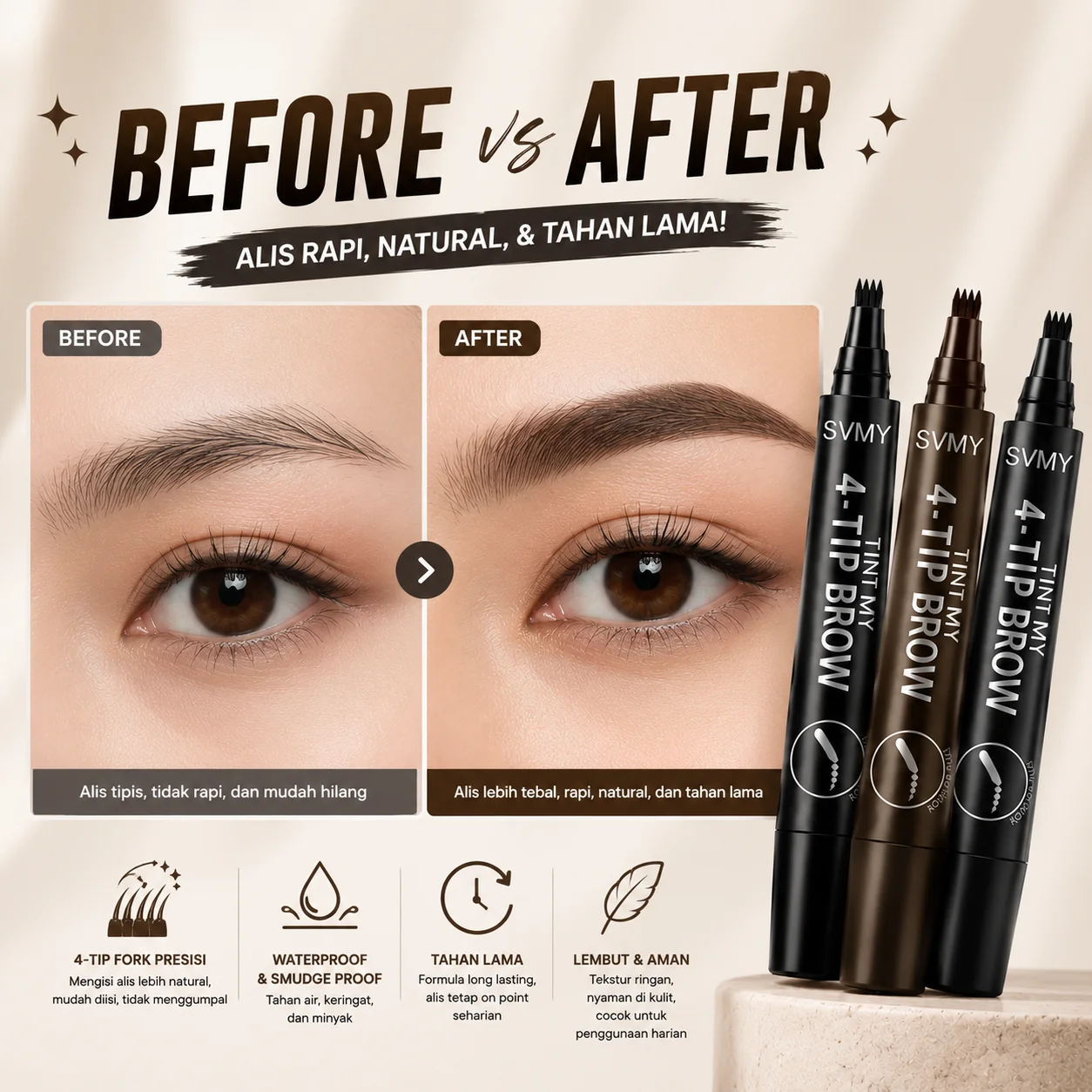 SVMY Brow Pencil - Warna Black