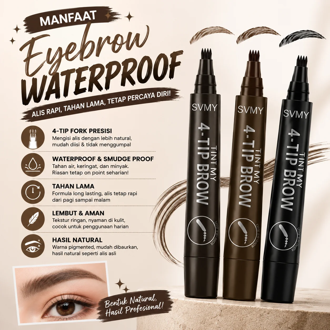 SVMY Brow Pencil - Warna Light Brown