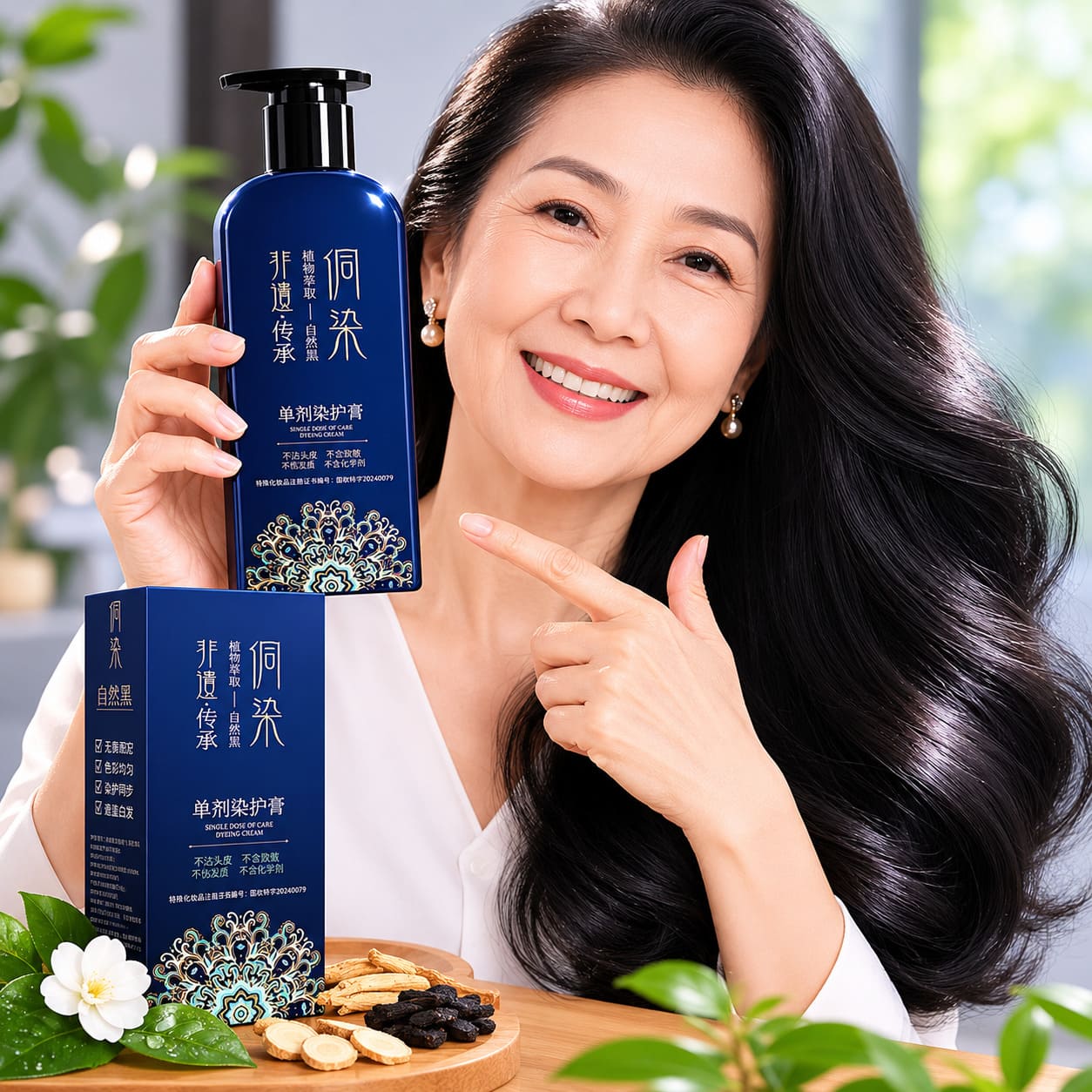 Sampo herbal penutup uban