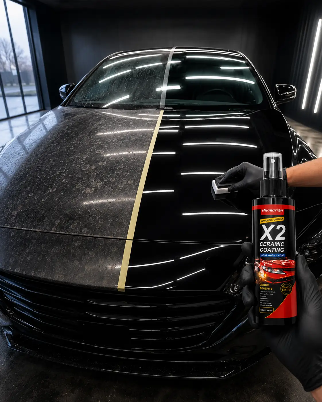 Hasil ceramic coating pada mobil