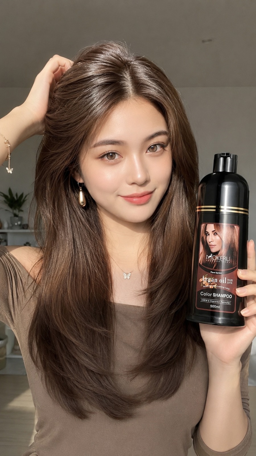 Solusi Mokeru Argan Oil Color Shampoo